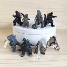Godzilla Figures Set of 8 about 2 inches tall US Seller! Free Ship! Nice Set