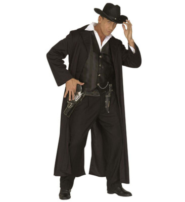Bounty Killer Mantel Weste Gr. S Western Kostüm Verkleidung Sheriff Revolverman