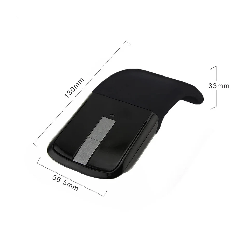 Arc Touch Computer Mouse  Ergonomic Folding 2.4GHz 1200DPI for Laptop PC Mac - Image 4 of 4