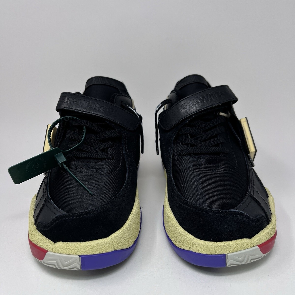 SALE ◆ OFF-WHITE ◆ ロートップパズルクチュールスニーカー ◆ Size 12 - Off-White Puzzle Couture Low Black Cream Red for