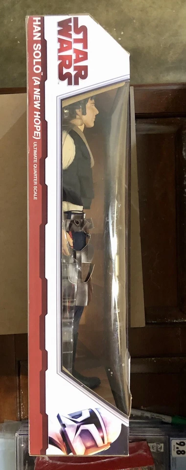 Han Solo (A New Hope) Ultimate Quarter Scale 19” Diamond Select 2010 nuevo en caja Foto 3 de 4