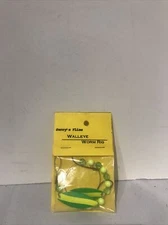 Jerrys Flies Walleye Wire Worm Harness Rig Flo Chartreuse & Green Spinners