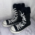 CONVERSE ALL STAR Suede / Fur Top Extra Hi Top Size M5 / W7 Rare Old Sneakers !! — photo 2