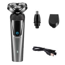 Men's Electric Beard Shaver Trimmer Razor Rechargeable Hair Shaving Machine USB