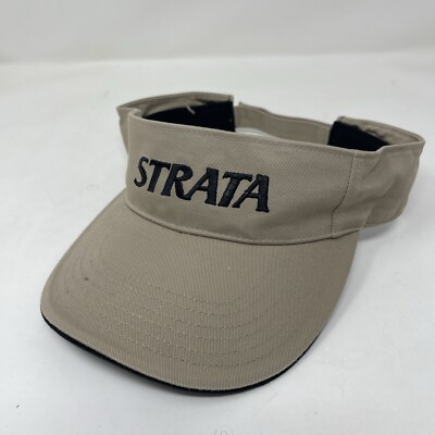 Tan Top Flite Strata Golf Visor Hat Adjustable Strapback Vintage? Halloween?