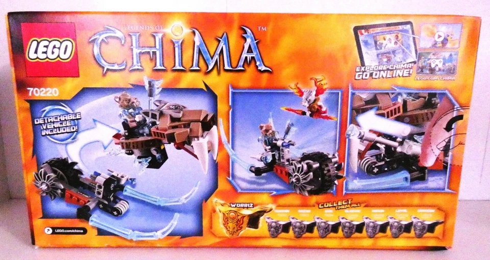 LEGO LEGENDS OF CHIMA: Strainor's Saber Cycle (70220) Nuevo En Caja Precintada Foto 2 de 2