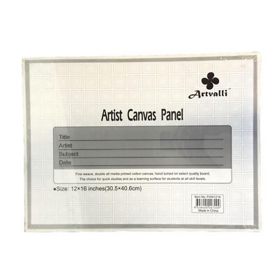 5 Blank Panels 12" x 16" Artist Canvas Panel Board 30cmX40cm Bulk Art ...