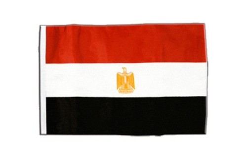 Ägypten Flagge Pin Aus Hartemaille – 2x2 Cm Mit Steckverschluss – Goldglänzend Und Edel