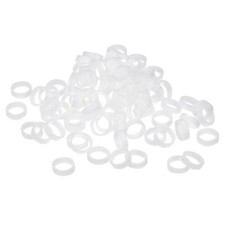 Silicone Rubber Bands Rings 100Pcs Non-slip 10mm Dia 1mm Thick 3mm Width