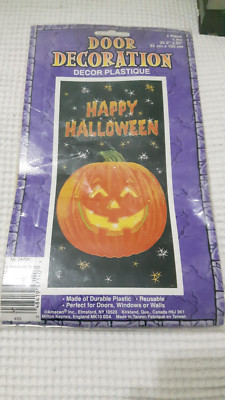 TÜRDEKORATION KUNSTSTOFF - HAPPY HALLOWEEN - DEKORATIONSVORHANG 85 CM X 165CN