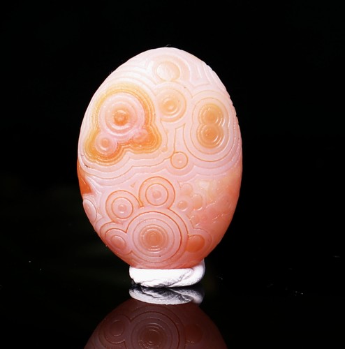 11,5g natürlicher orange Gobi Achat Augen Achat/Stein Madagaskar (nicht poliert) D021