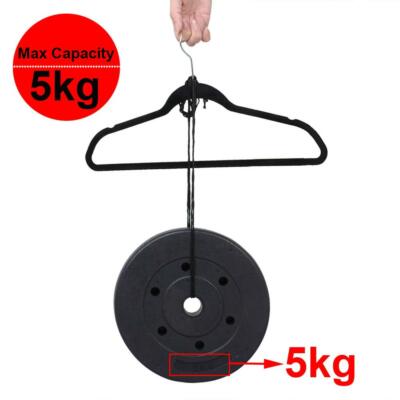 Grucce In Velluto Salvaspazio - 30 Pezzi Nero Con Gancio Girevole 360° | Per Ottimizzare L'armadio - Foto 10