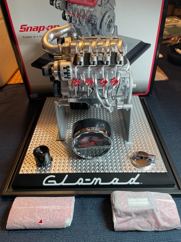 Corvette Snap-On Glo-Nad LS7 Engine Desk Clock Original
