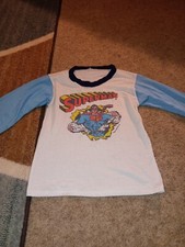 Vintage 1975 D.C. Comics Childs Superman Pajama Top.