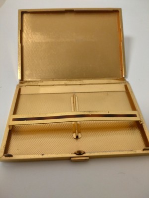Thorens Zigarettenetui Made In Switzerland, Brit.Patent, vergoldet. Alt und rar