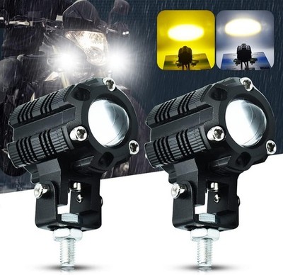 Motorcycle Driving Lights DC9-32V Spotlight Super Bright Sport 48W-2Colors 
