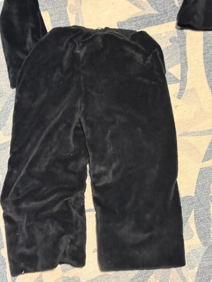 Pottery Barn 儿童服装 4-6 岁 猴子 3 件 万圣节 二手状况完好 黑色 — 第 3/4 张图片