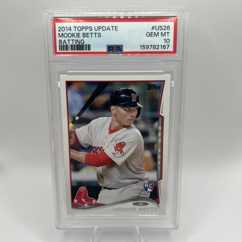 2014 Topps Update Mookie Betts RC PSA 10 Red Sox