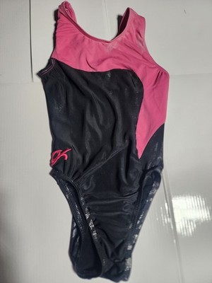 Gk Elite Performance Leotard Pink Black, Child Medium