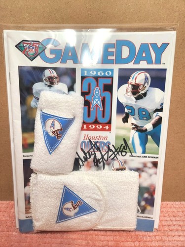 1994 Webster Slaughter AUTOGRAPHED Game Program w/ Game Towel & Wristband "DiMag - Picture 4 of 4