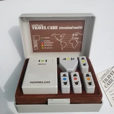 Norelco Travel Adaptor Electric Appliance Converter Plug Ends Worldwide