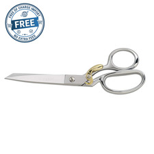 Gingher 8 Inch Spring Action Dressmaker Shears, Knife Edge Cuts Multiple Layers