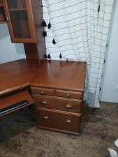 computer desk not sure brand color is brown