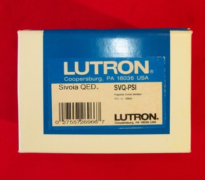 Lutron Sivoia QED SVQ-PSI Projection Screen Interface PELV 400-164 15v 100mA NEW