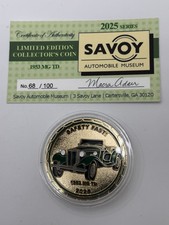 1953 Mg Td Safety Fast Collectable Limited Edition Coin Savoy Museum 100 36g