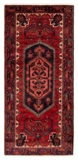 Vintage Hand-knotted Runner Rug 3'6" x 7'5" Traditional Oriental Wool Carpet