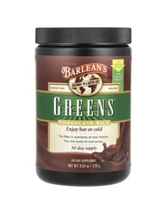 Barlean’s Greens Powder Formula Chocolate Silk 9 52 oz 270 g Organic, Kosher,