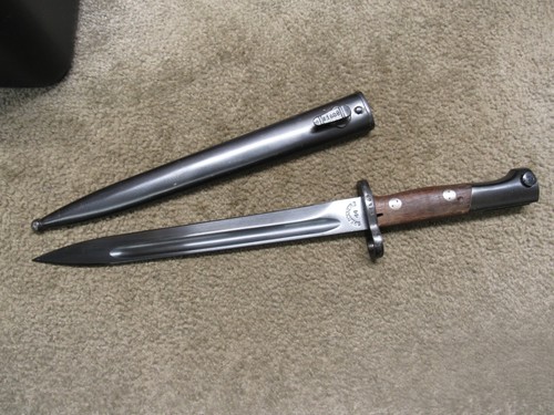 Yugoslavian M48 K98 Mauser Bayonet & Scabbard Also Fits M24/47 Zastava Matching