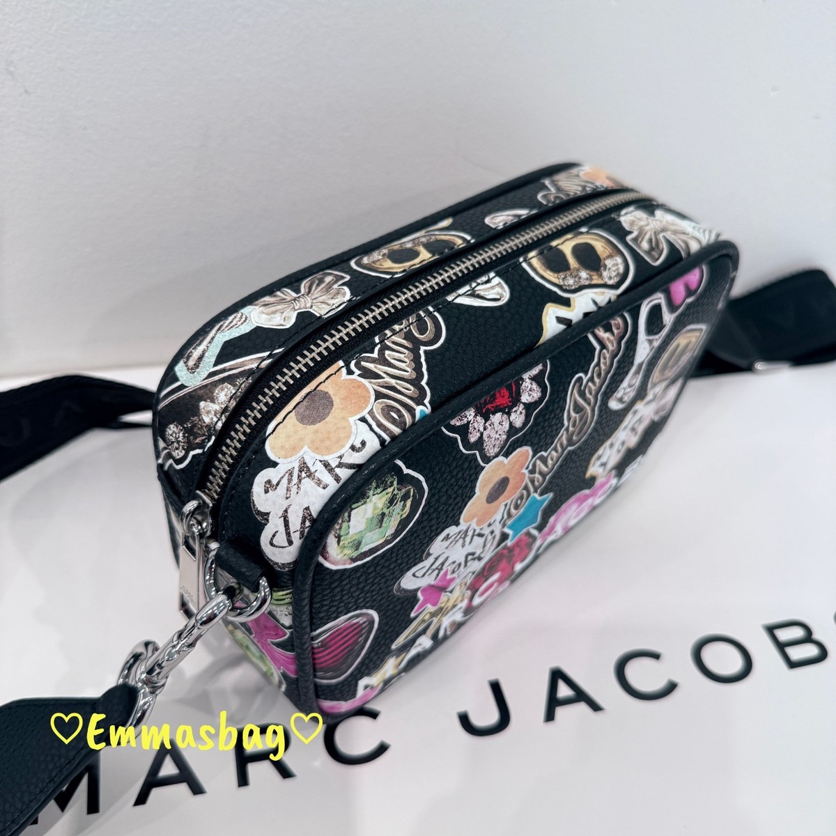 Marc Jacobs Printed Perfect Flash Crossbody Black Multi | eBay