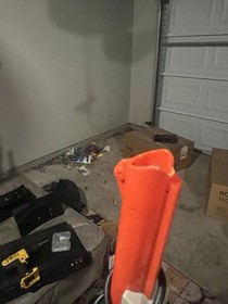 NES ZAPPER ORANGE LIGHT GUN CONTROLLER 1985 OFFICIAL OEM NES-005. Tested-Working