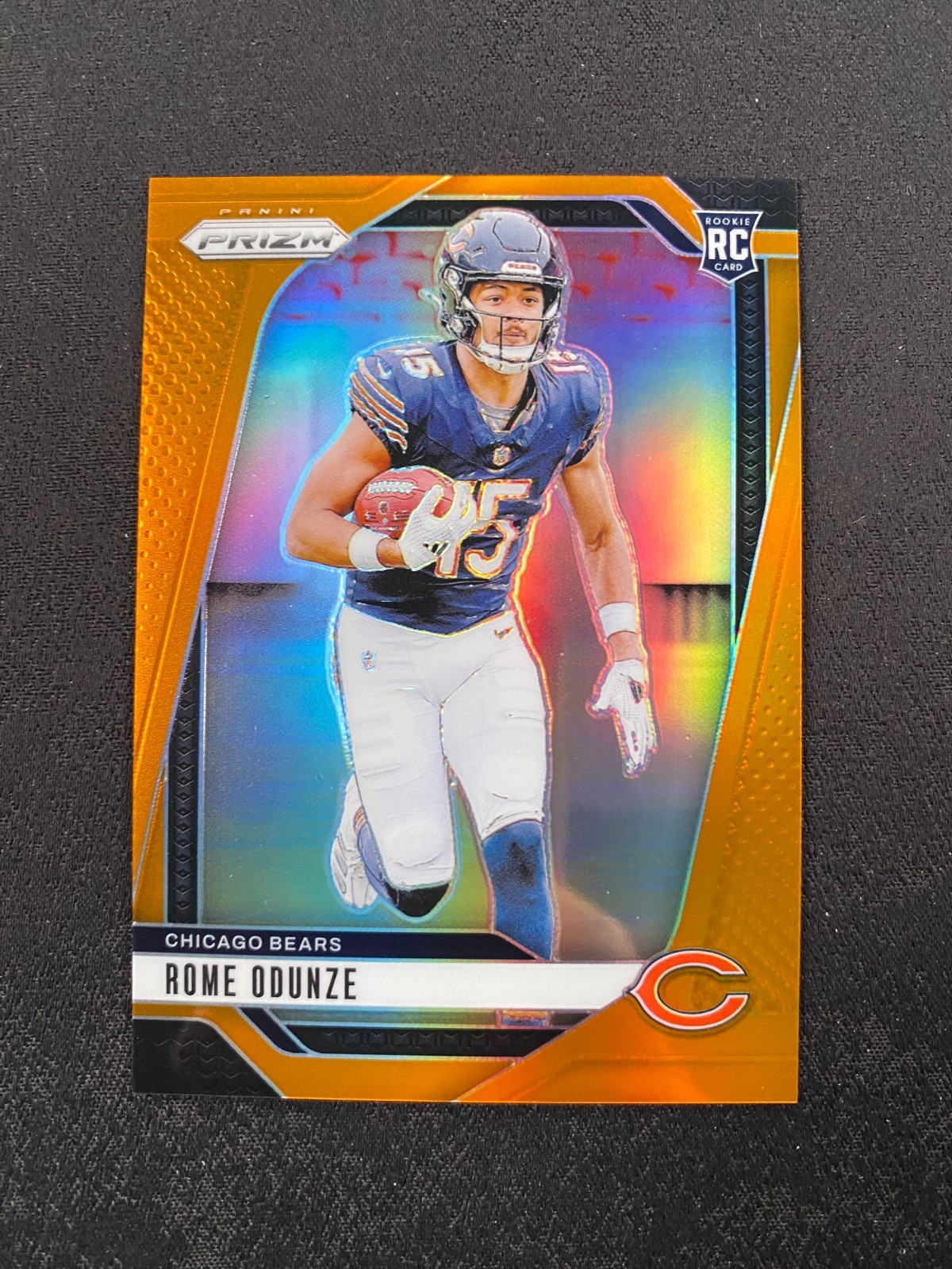 2024 Panini Prizm - Rookies Rome Odunze #385 Orange Prizm 138/249 (RC) C926