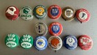 14 Vintage 1-1/4” NFL Button Pin Back Chiefs Eagles Packers Lions Browns Giants — photo 1