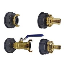 IBC Tank Adapter S60x6 60mm IBC Tank Connector - Coarse Thread X Garden Hose