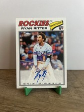 Ryan Ritter (RC) 2026 Topps Heritage Real One On-Card Auto #ROA-RR Rockies