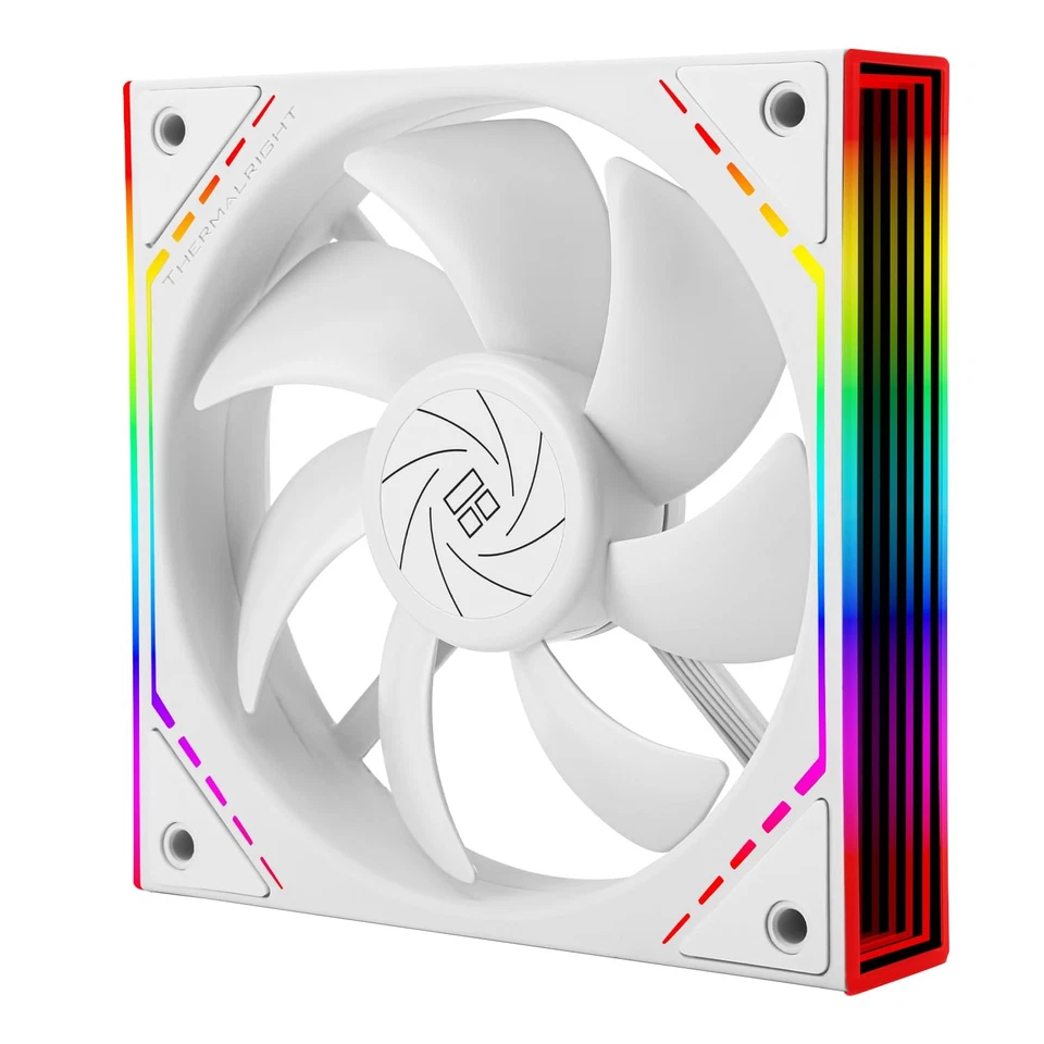 Thermalright TL-M12W 120mm ARGB CPU Cooler Fan With Mirror Light Effect, PWM