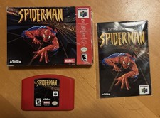 Spider-Man Nintendo 64 N64 Complete in Box CIB Tested Cartridge Manual Box