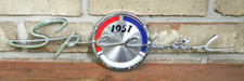 1957 Buick Special Trunk Script Emblem Used 1957 Buick Special Trunk Script Emblem Used
