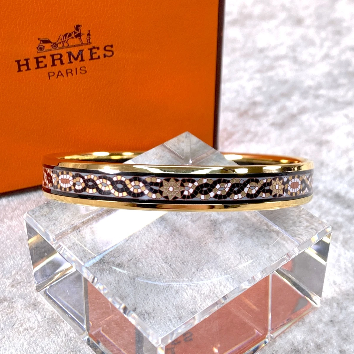 Bracelet Hermès Vintage En Or Jaune - Modèle #6600, Authentique, Pour Femme