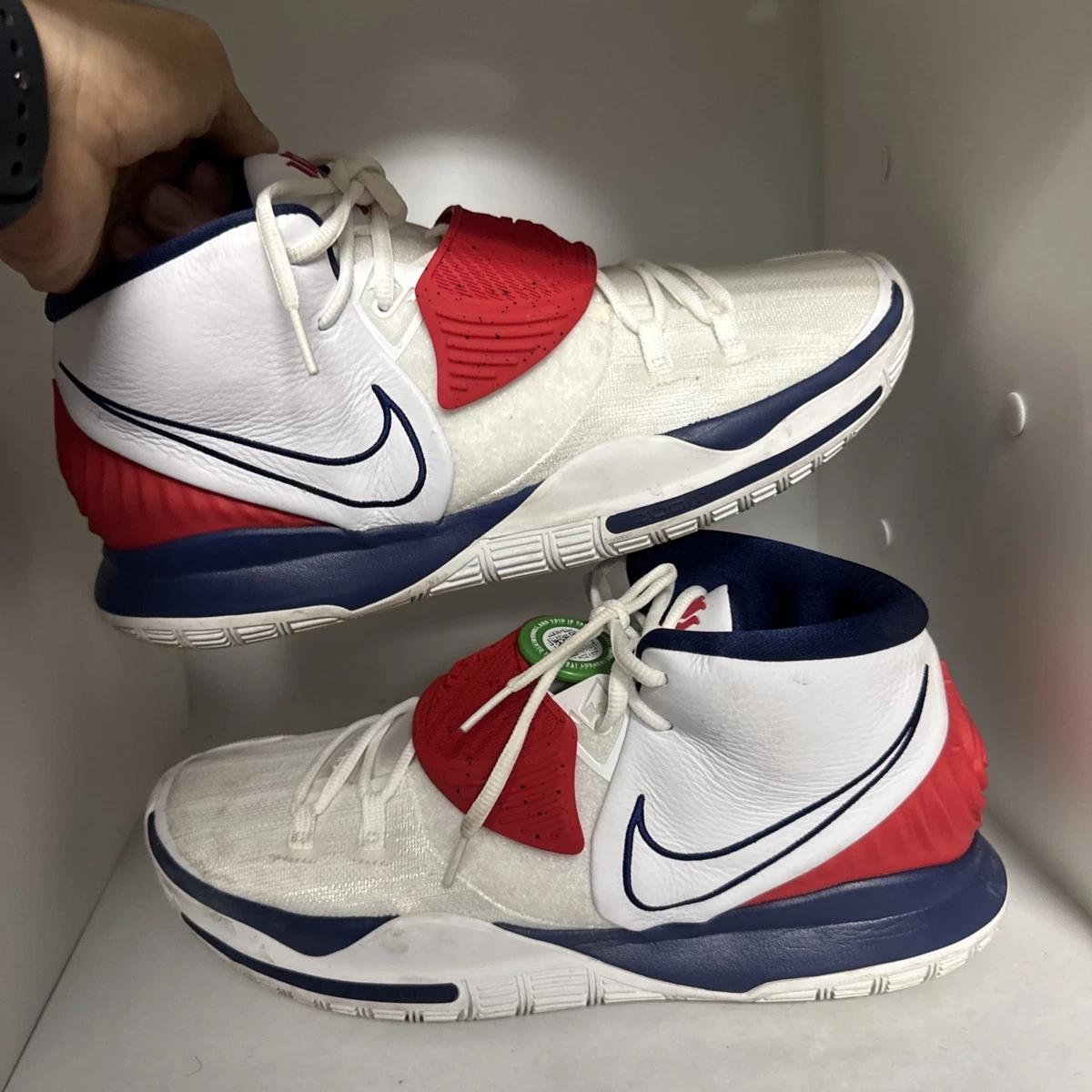 Nike Kyrie 8 White University Red | eBay