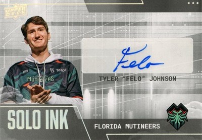 UPPER DECK 2022-23 CALL OF DUTY LEAGUE FELO #S-16 SOLO INK AUTOGRAMMKARTE