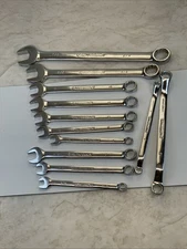 Autocraft  12pc  Polished Wrench Lot - 2pc Offset Box End & 10pc Combination