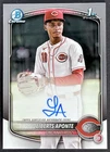 2025 Bowman Baseball Chrome Liberts Aponte Chrome Auto #CPA-LA 1st Prospect