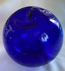 BLENKO 4" COBALT BLUE BLOWN GLASS BUBBLE ORB BALL SPHERE FLOAT