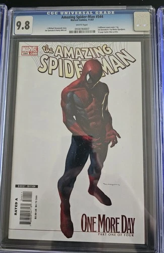 Amazing Spider-Man #544 CGC 9.8 (2007) Marko Djurdjevic One More Day Spiderman
