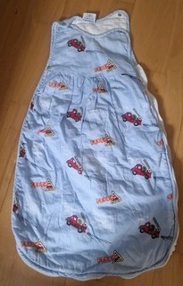 Jungs Schlafsack Feuerwehr blau BAUMWOLLMISCHUNG Gr. 70 TOPOLINO