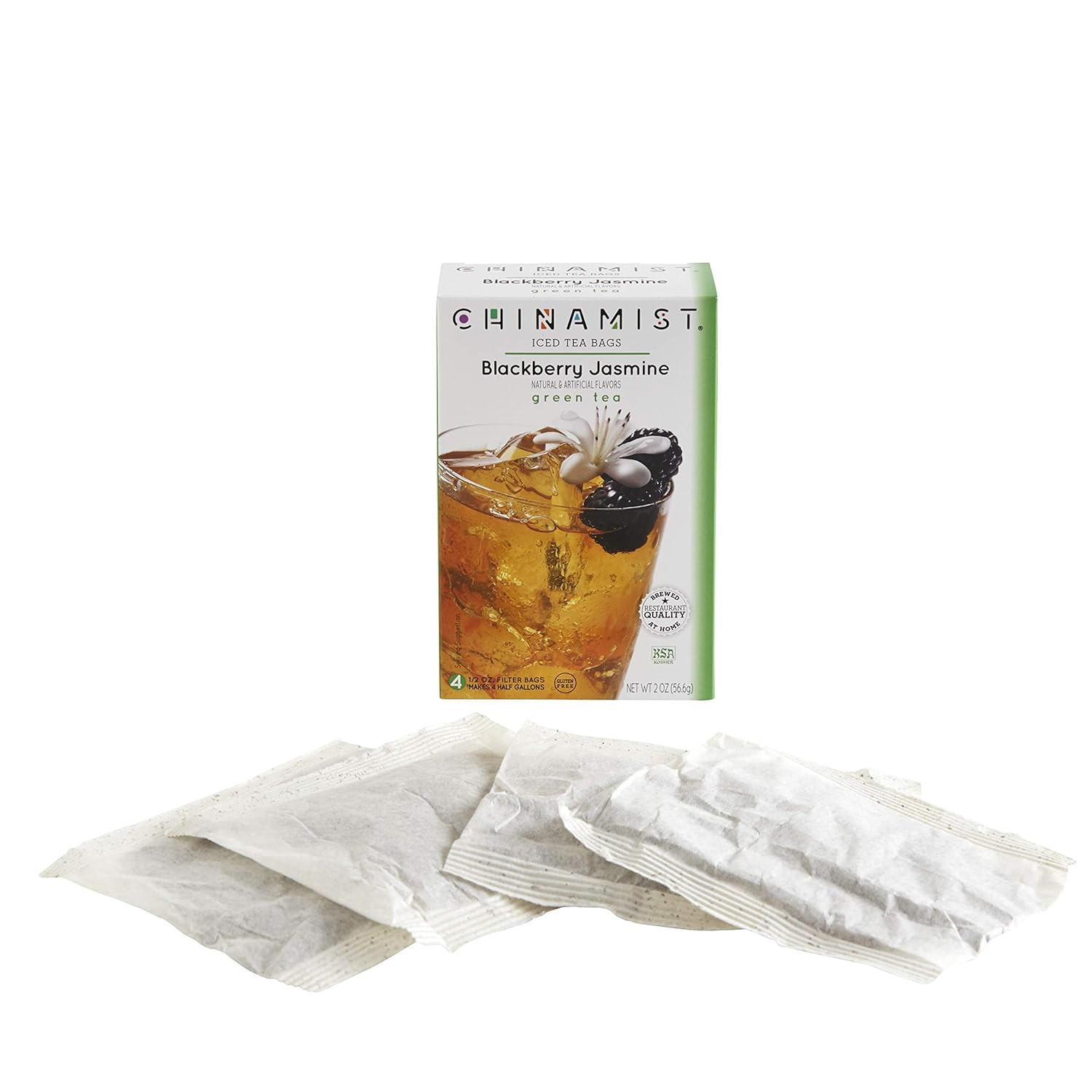 China Mist Blackberry Jasmine Iced Green Tea - Brew at Home (6 Pack)